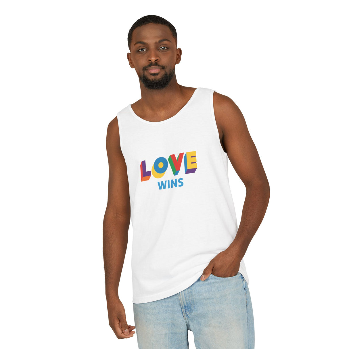 Love Wins Heavyweight Tank – Washed Soft, Worn Proud
