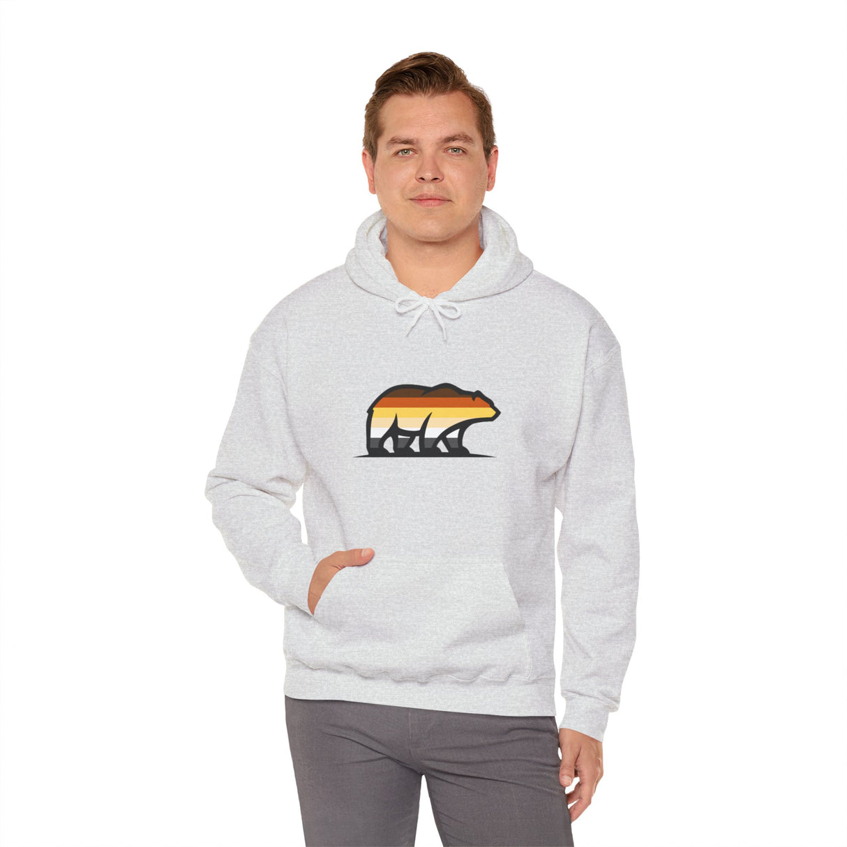Bear Icon Hoodie - Cozy Pullover Sweatshirt