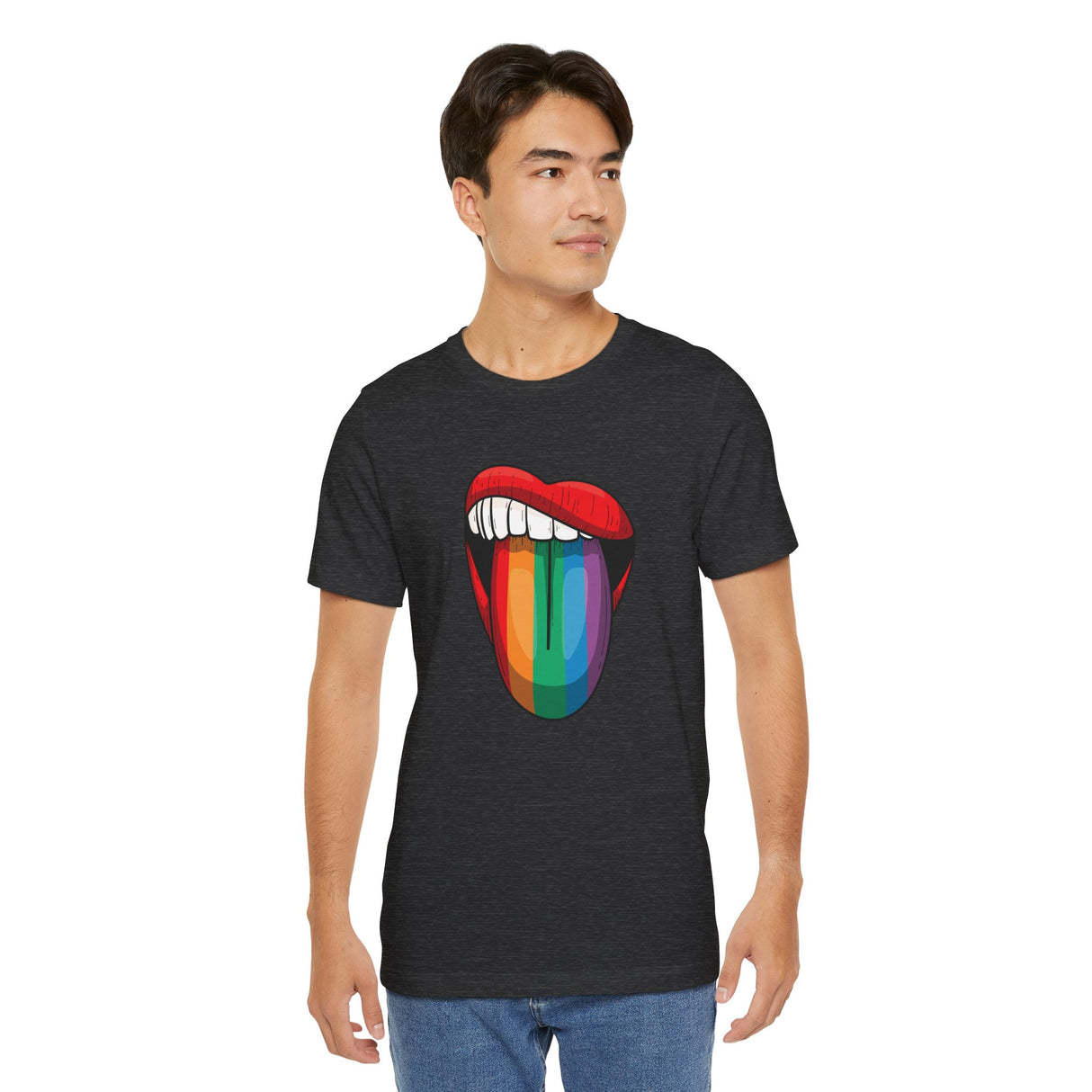 Rainbow Lick Icon Jersey Tee