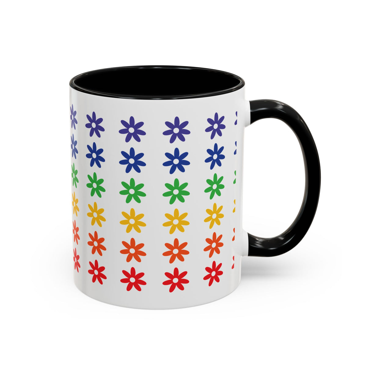 Rainbow Flowers Mug – Sip with Pride - 11oz & 15oz Options
