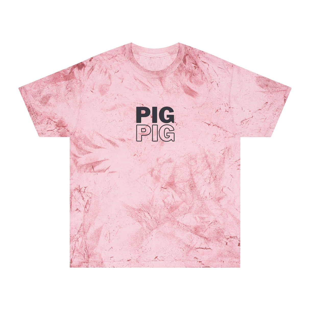 Pig Pattern Color Blast T-Shirt - Vibrant Pig Print Tees for Fun-Loving Individuals