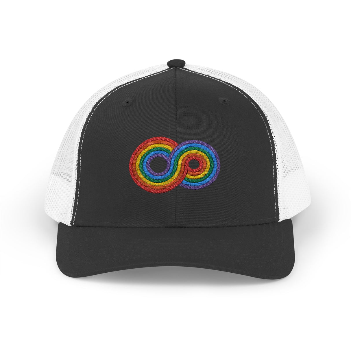 Gayfinity Rainbow Trucker Hat – Breezy Build, Boundless Pride