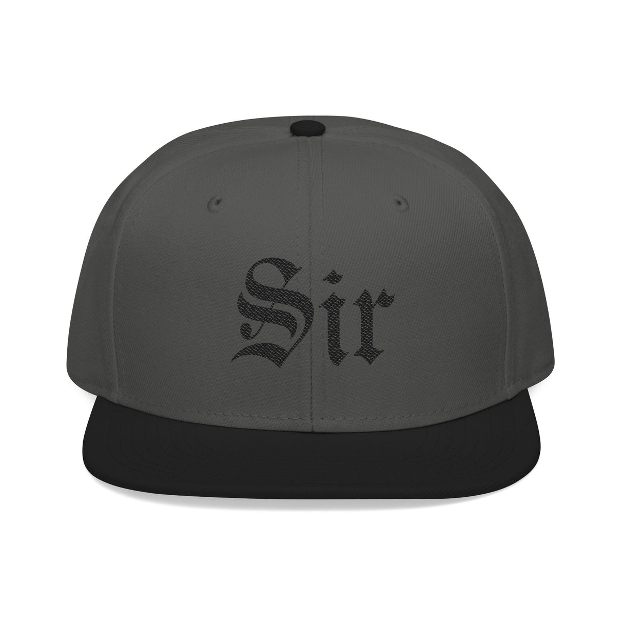 Sir Embroidered Snapback Hat