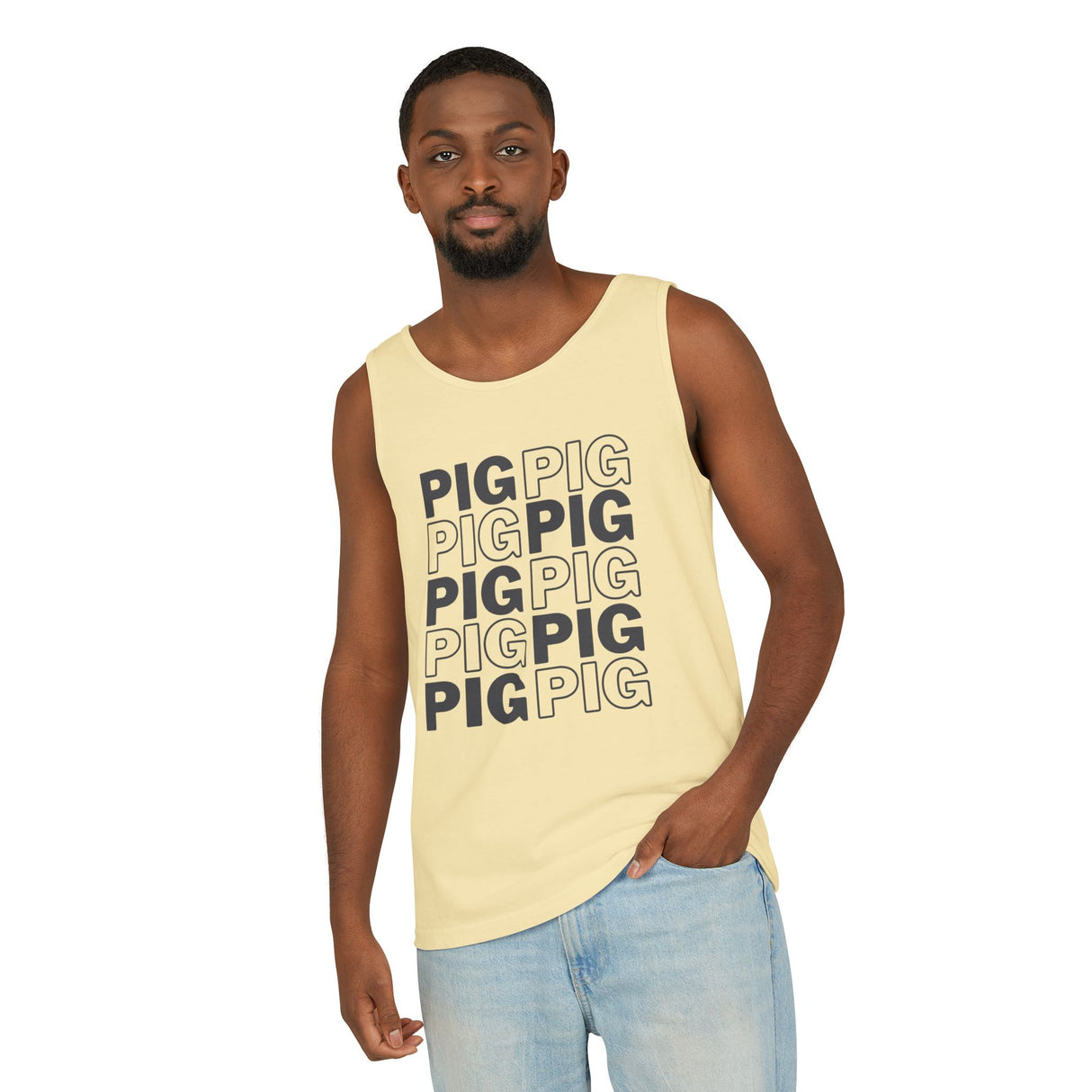 Pig Pattern Tank Top