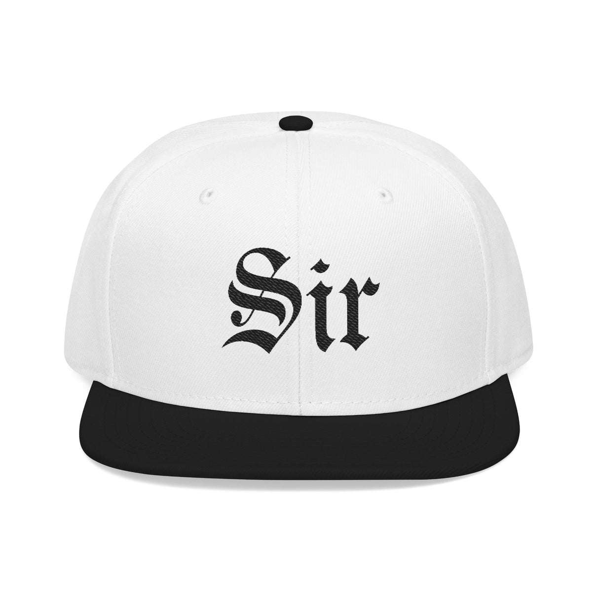 Sir Embroidered Snapback Hat