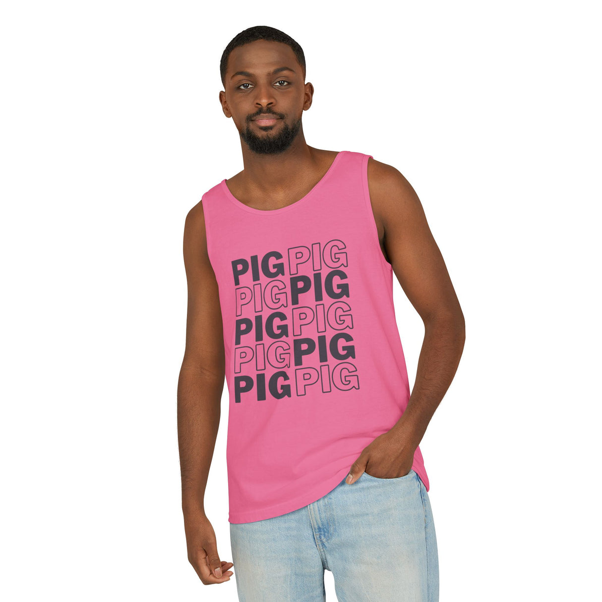 Pig Pattern Tank Top