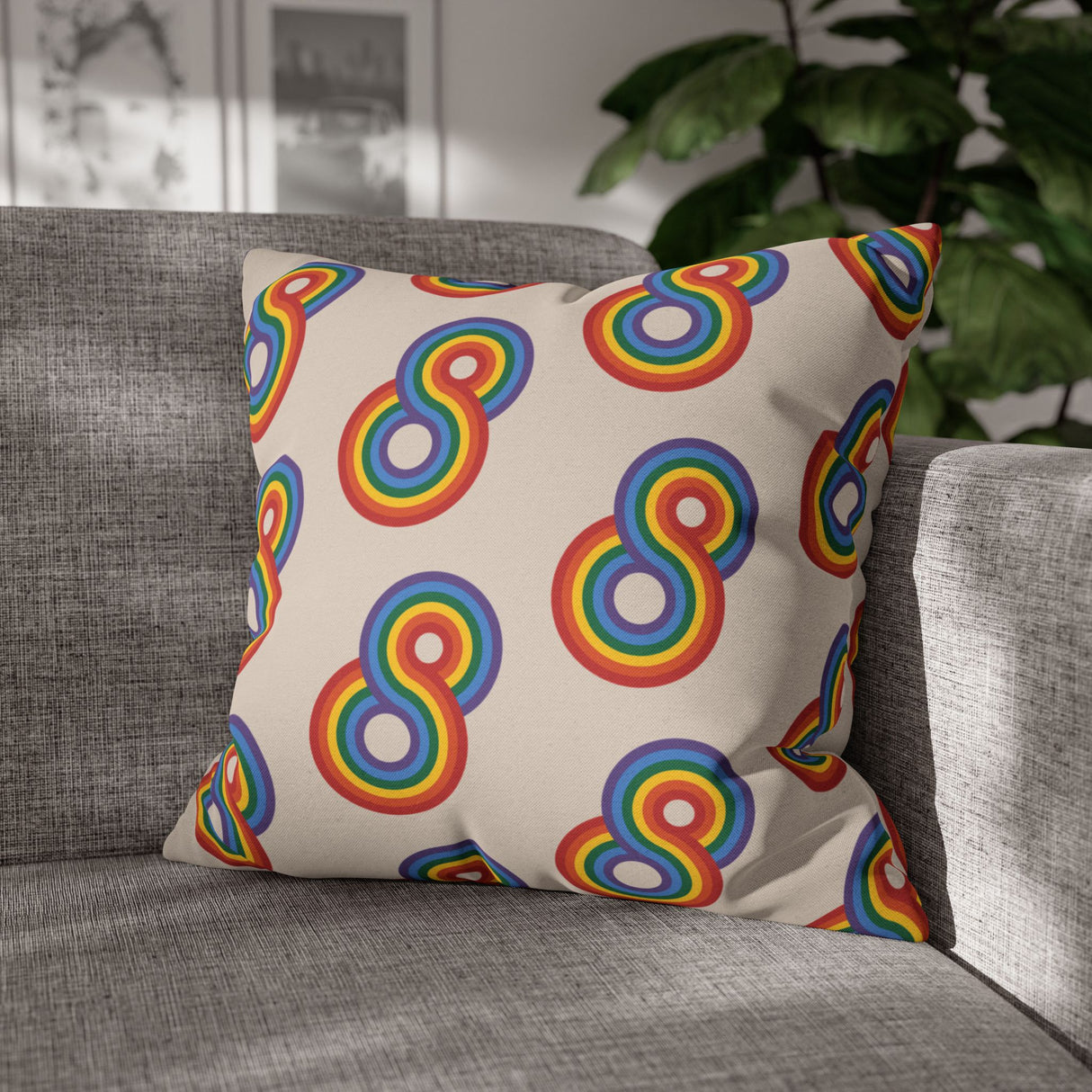 Gayfinity Rainbow Pillow Cover – Soft Touch, Infinite Vibes