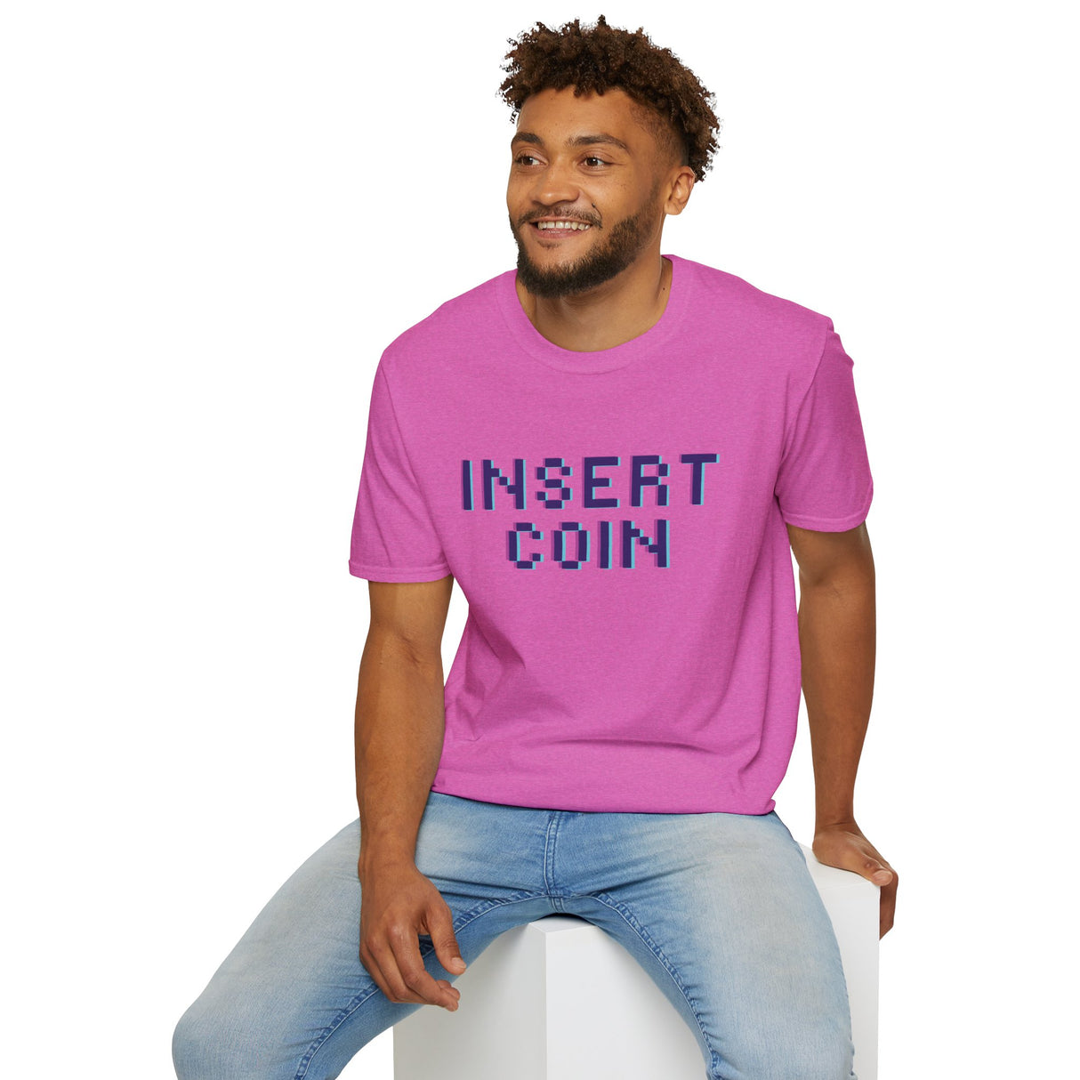 Insert Coin Unisex Softstyle T-Shirt - Casual Comfort Tee for Everyday Wear
