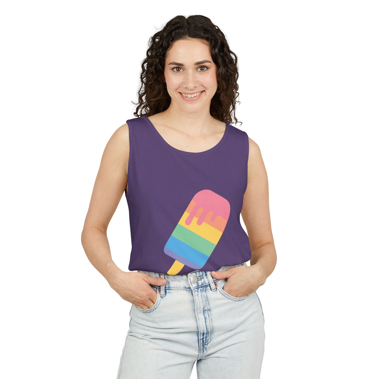 Melting Point Popsicle Unisex Tank Top - Summer Vibes