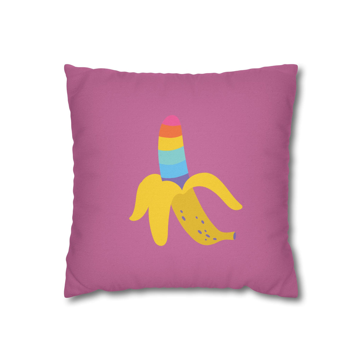 Banana Rainbow Pillow Cover