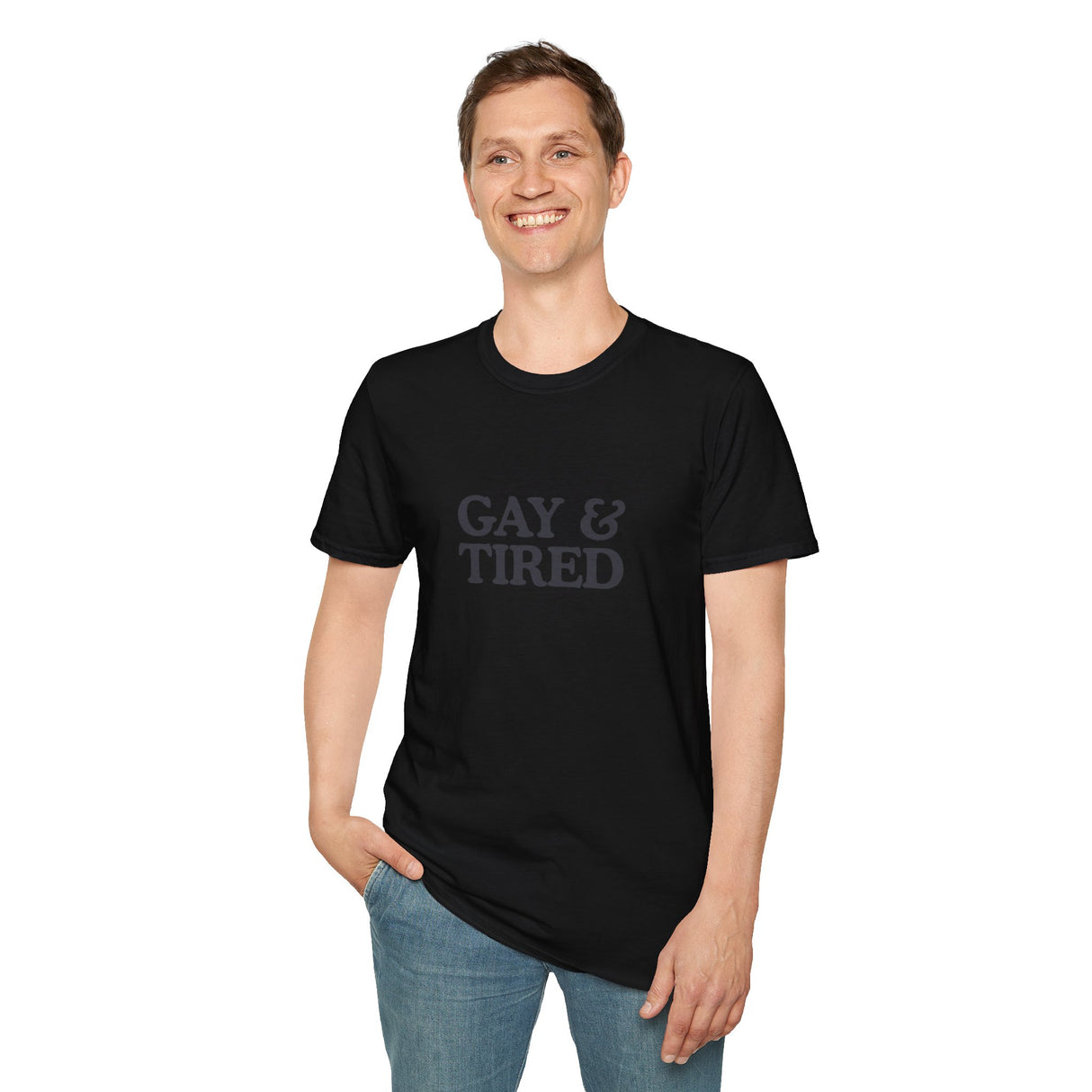 Gay & Tired Softstyle T-Shirt - Casual Comfort Tee for Everyday Wear