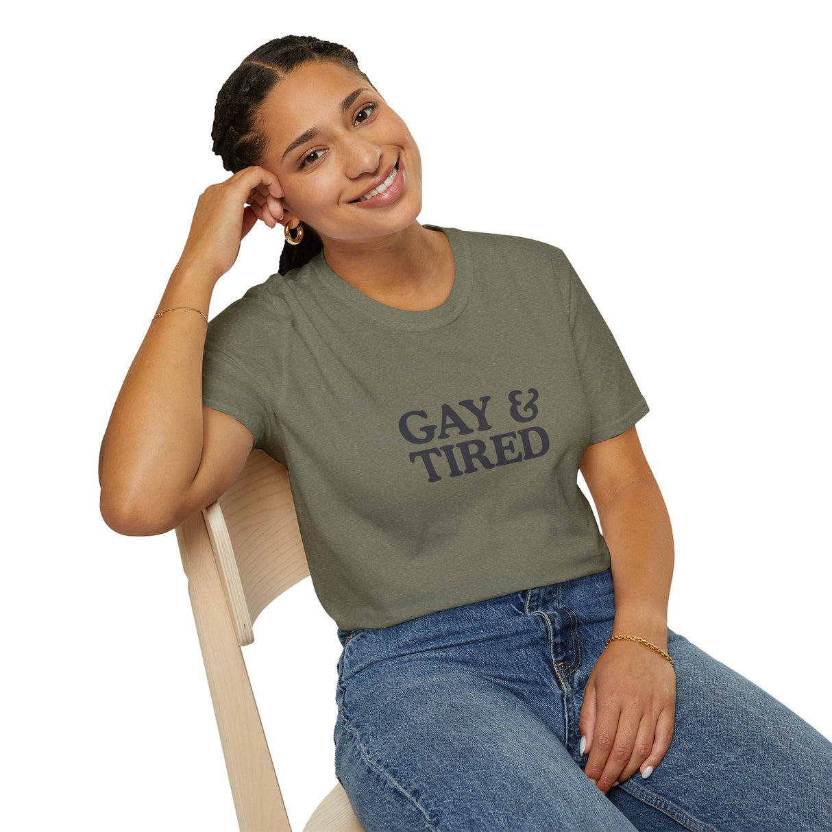 Gay & Tired Softstyle T-Shirt - Casual Comfort Tee for Everyday Wear