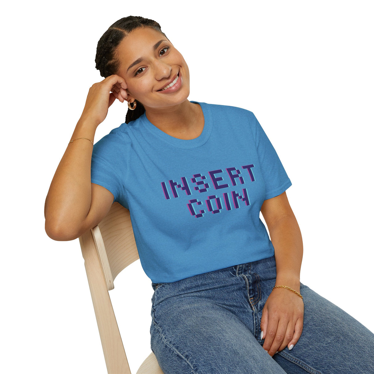 Insert Coin Unisex Softstyle T-Shirt - Casual Comfort Tee for Everyday Wear