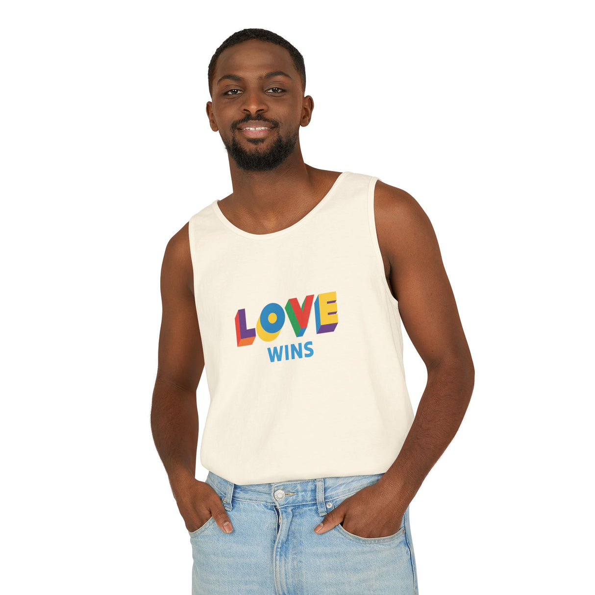 Love Wins Heavyweight Tank – Washed Soft, Worn Proud