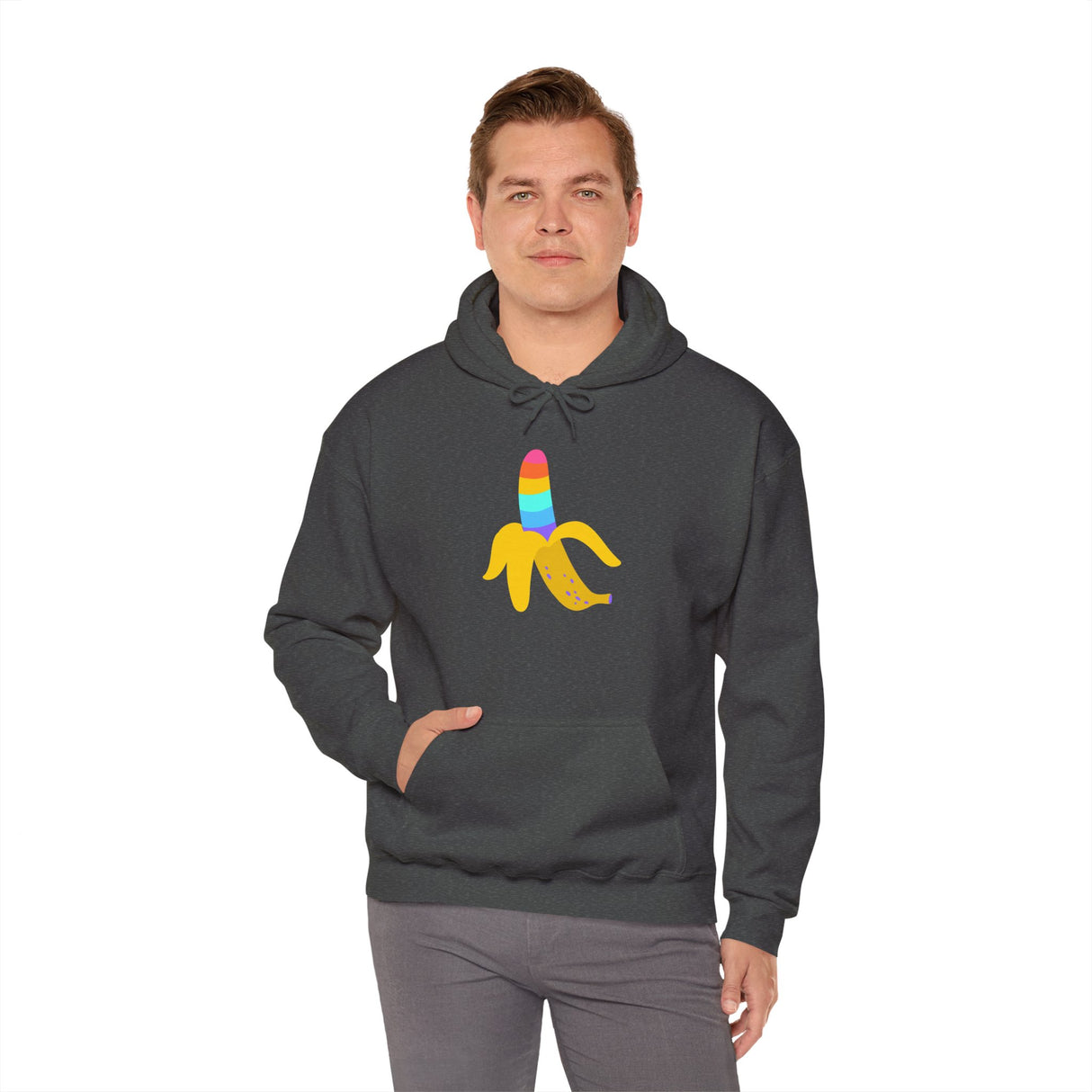 Banana Rainbow Cozy Pullover Sweatshirt
