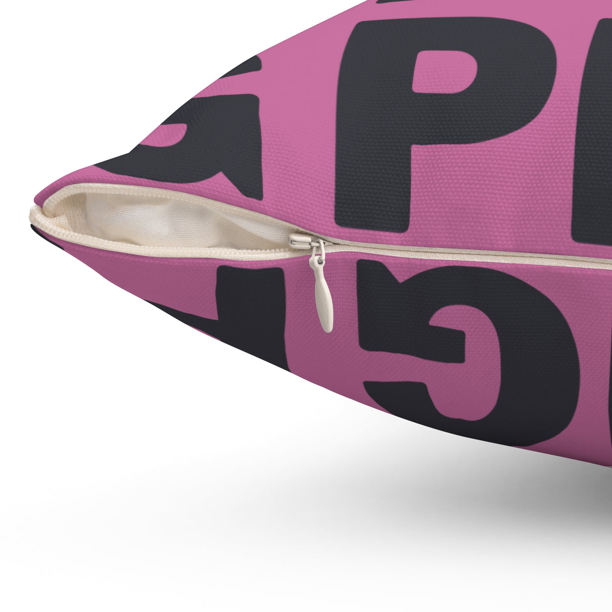 Pig Spun Polyester Square Pillow - Modern Decor for Stylish Spaces