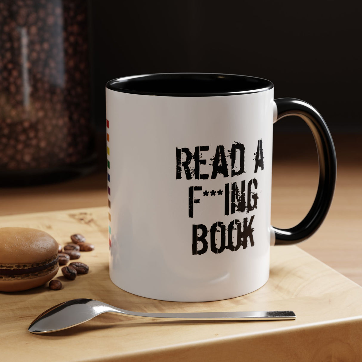 Read a F***ing Book Accent Mug – Caffeinate & Educate
