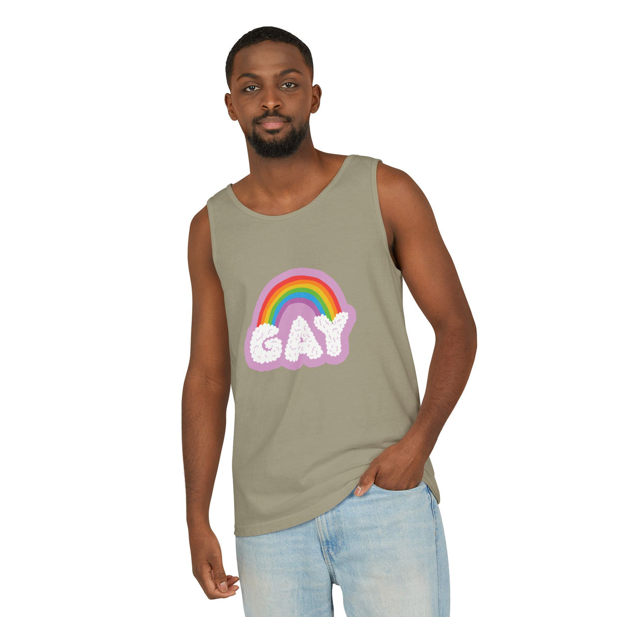 Gay Cloud Tank Top – Chill, Sunny, and Very Out