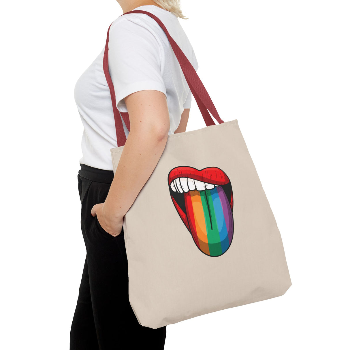 Rainbow Lick Icon Tote Bag