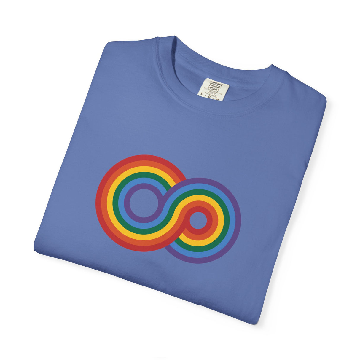 Gayfinity Rainbow Heavyweight Tee – Washed Look, Limitless Pride