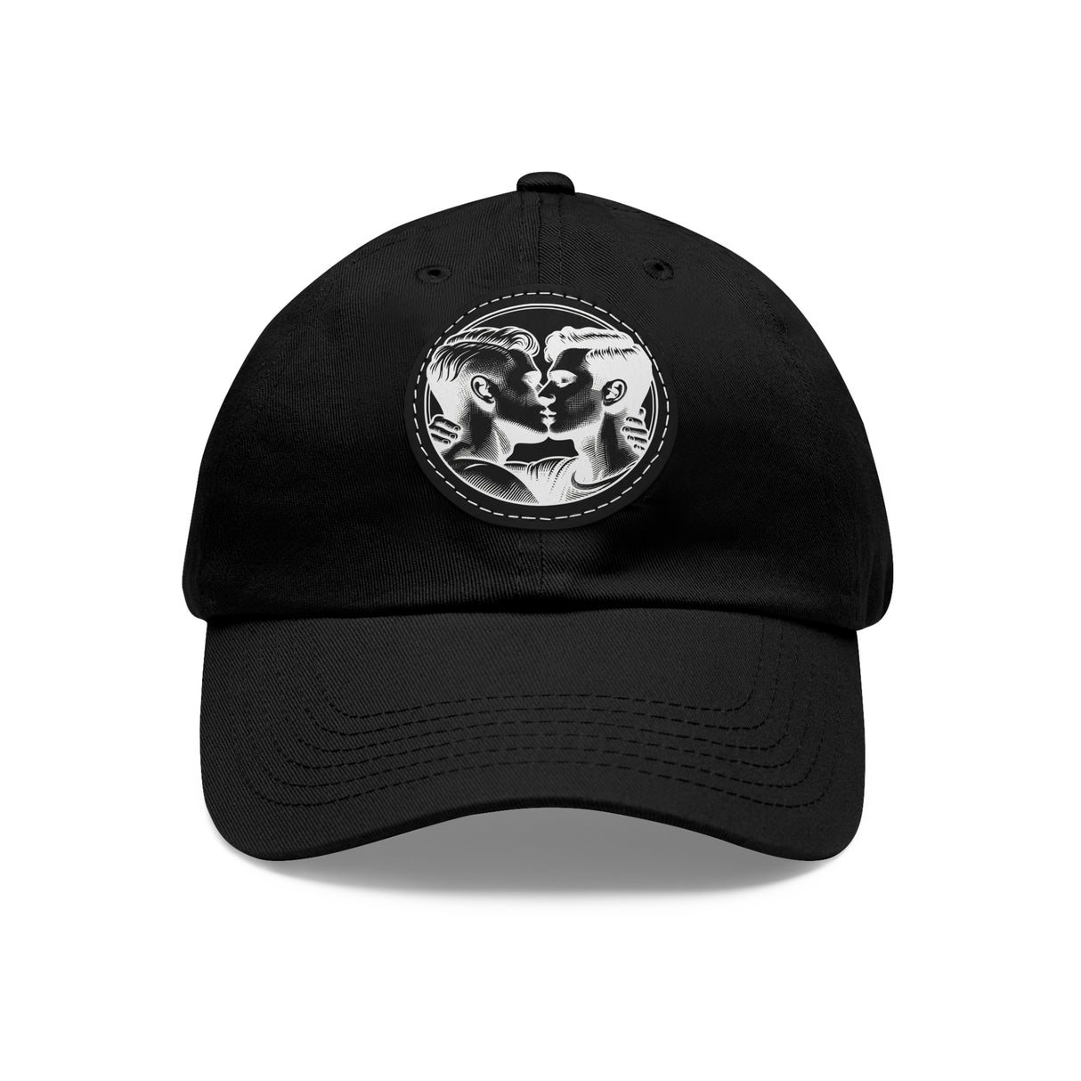 Close Enough to Breathe Dad Hat with Faux Leather Patch