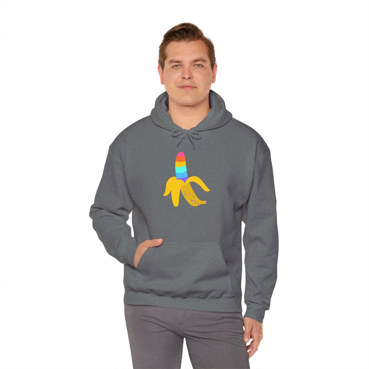 Banana Rainbow Cozy Pullover Sweatshirt