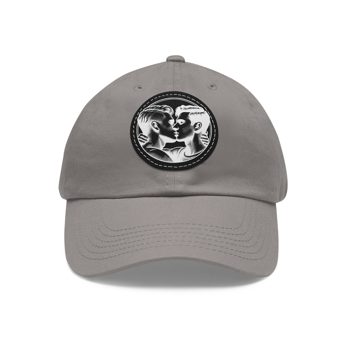 Close Enough to Breathe Dad Hat with Faux Leather Patch