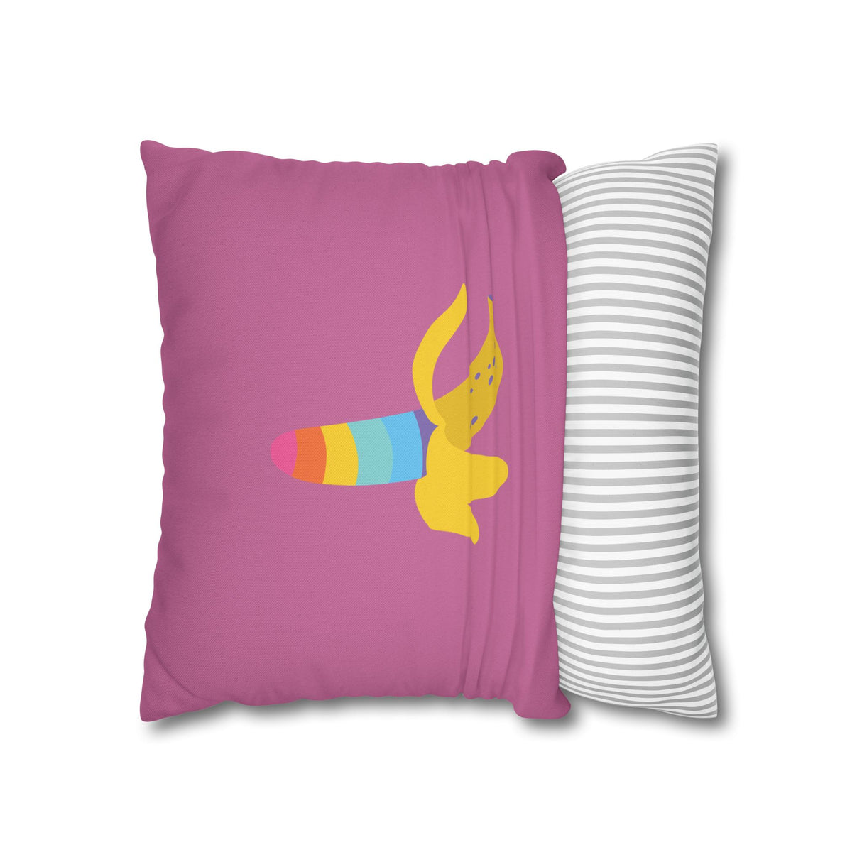 Banana Rainbow Pillow Cover