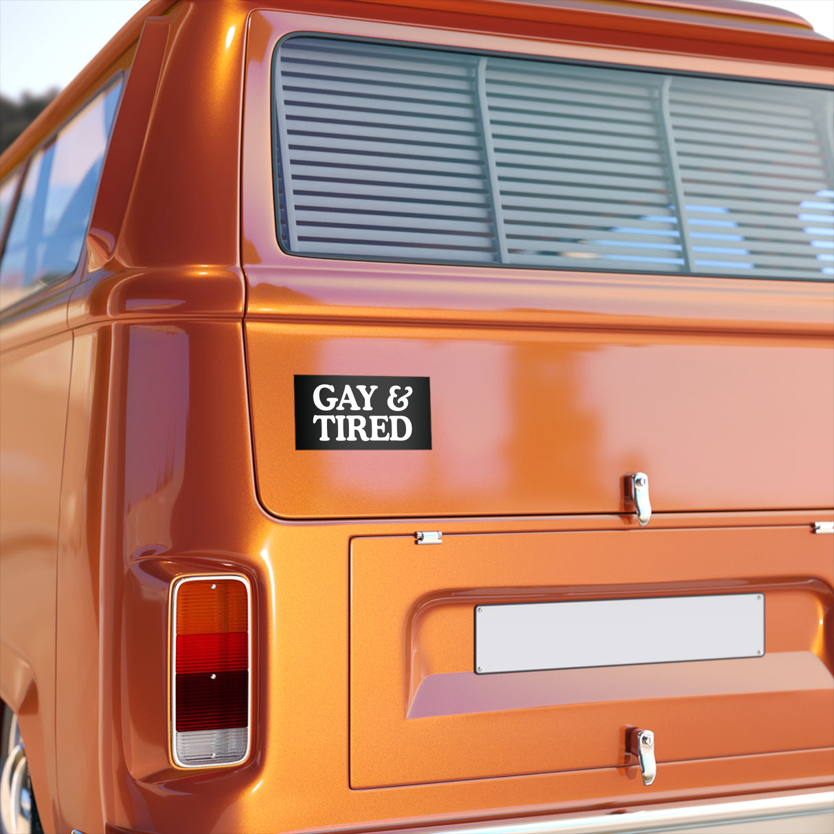 Gay & Tired Bumper Stickers - Stylish Automotive Decor