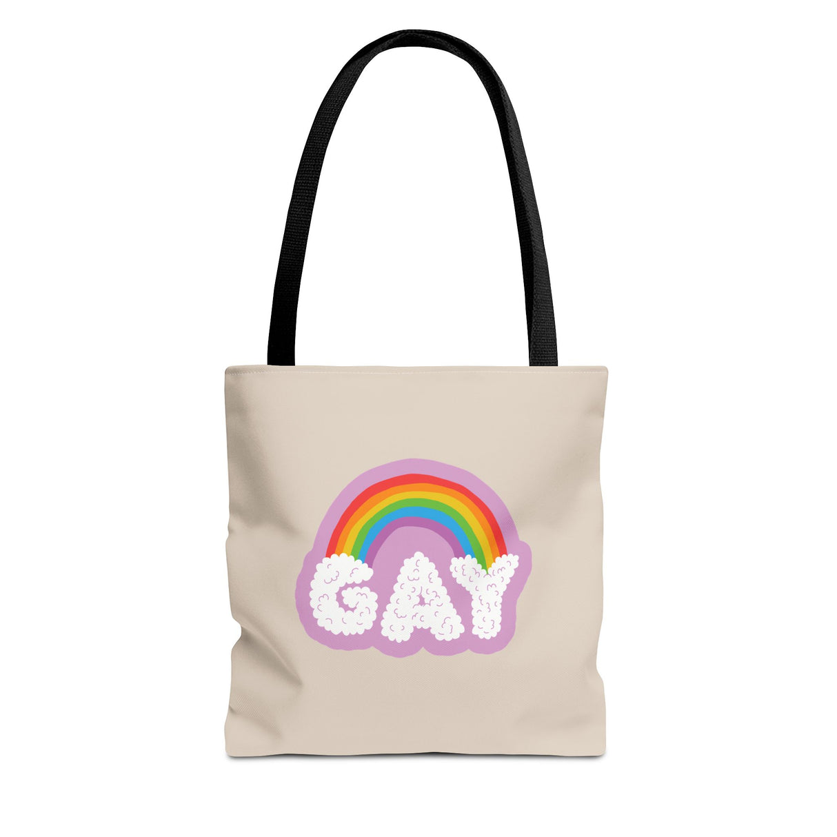 Gay Rainbow Cloud Tote – Cute, Bold, and Built to Carry It All