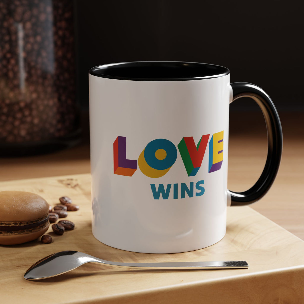 Love Wins Accent Mug – Sip with Pride – 11oz & 15oz Options