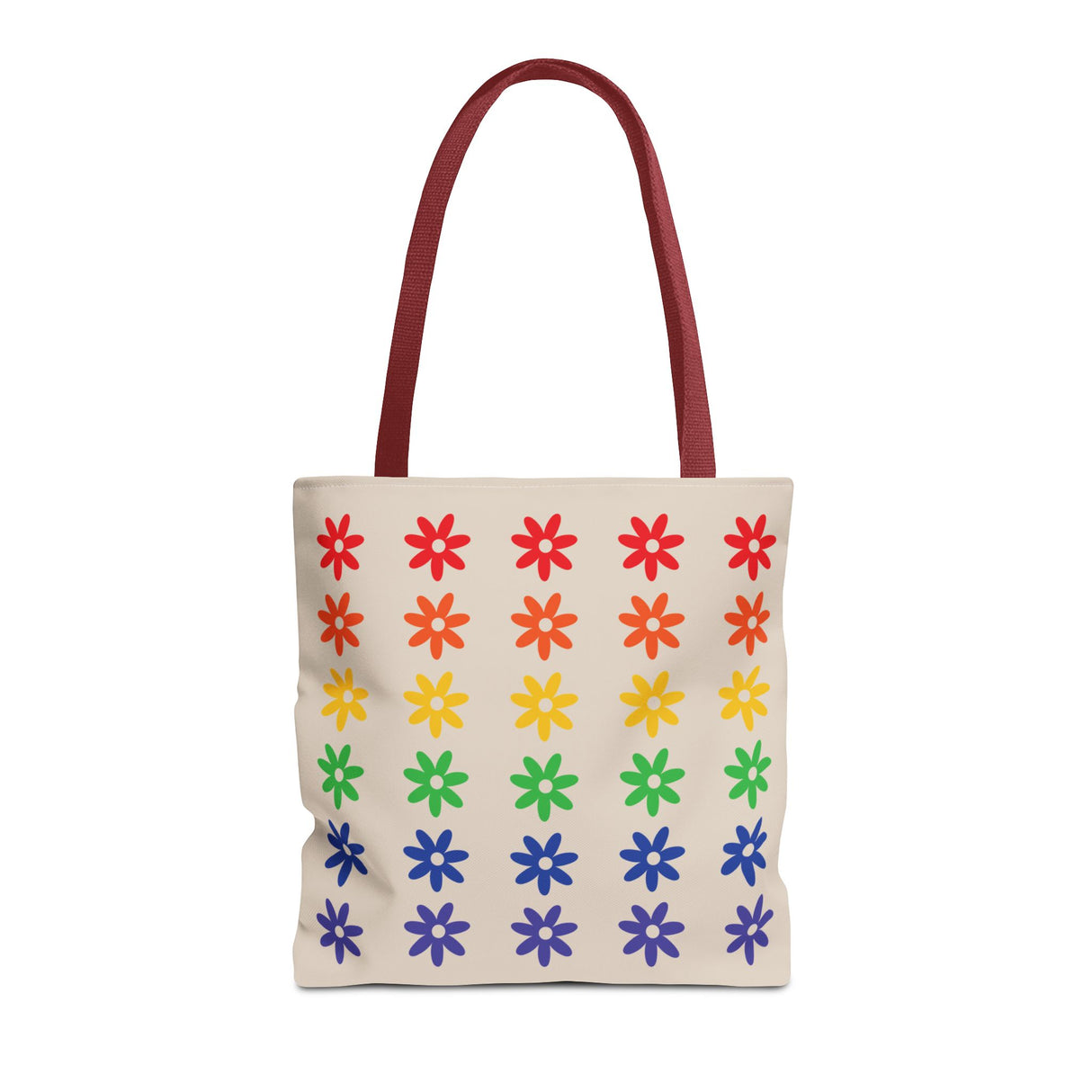 Rainbow Flowers Tote – Carry Softness, Radiate Power