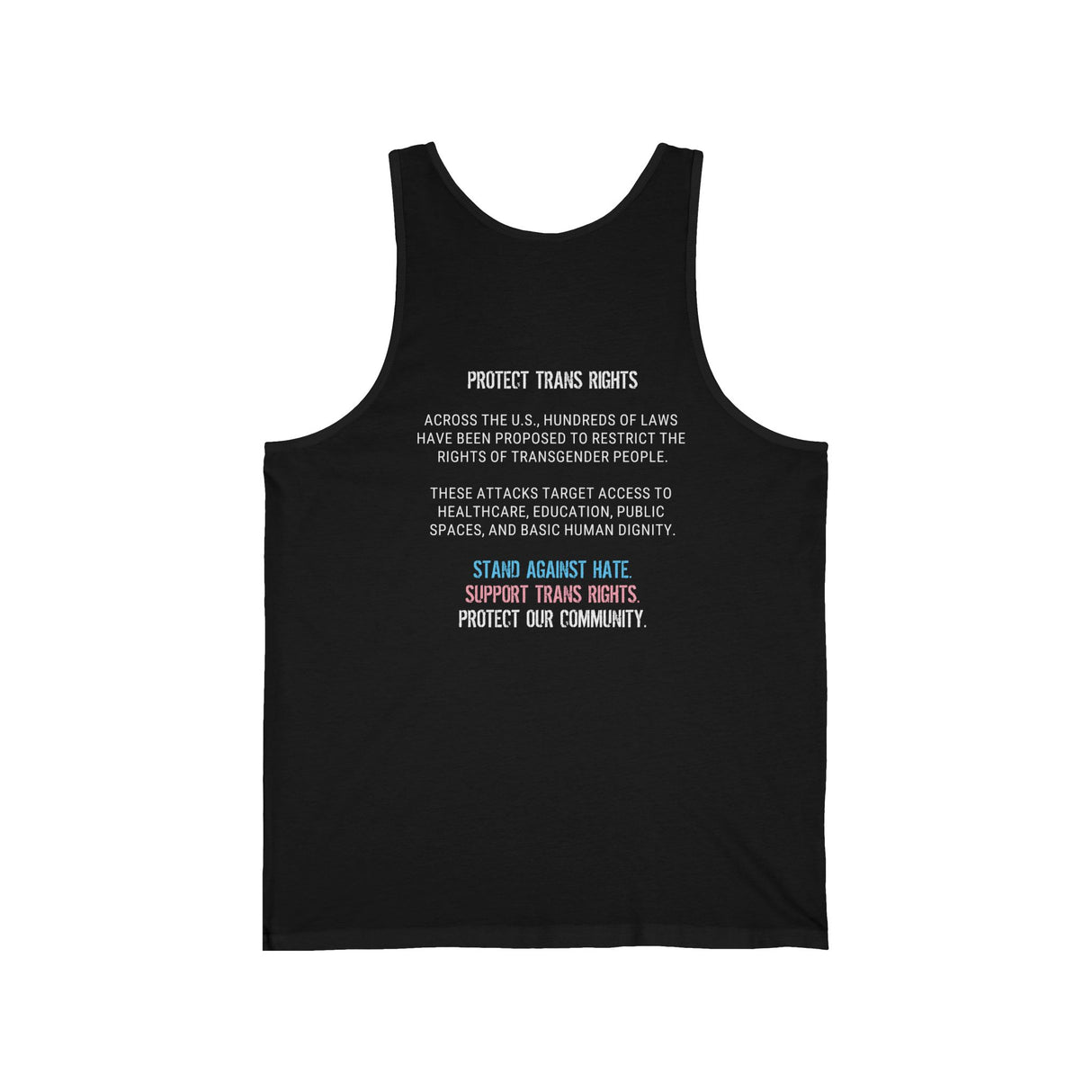 Protect Trans Rights 2025 Lightweight Tank – Bare Arms, Bold Stance
