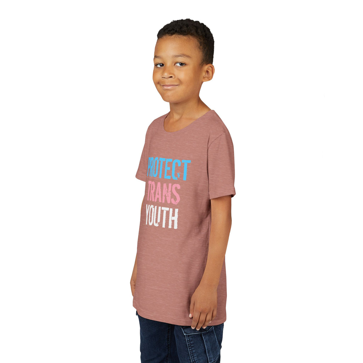 2025 Protect Trans Youth Lightweight Tee – Youth Sizing – Soft Fit, Urgent Message