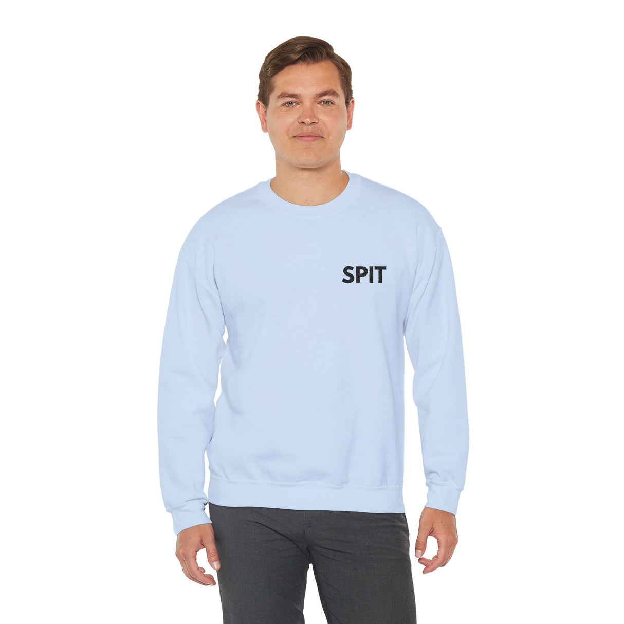 Spit Embroidered Unisex Crewneck Sweatshirt