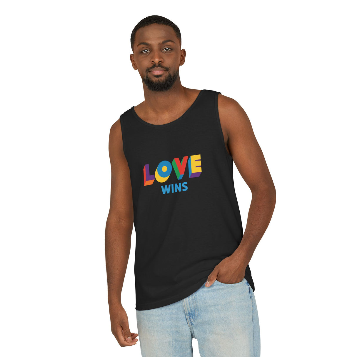 Love Wins Heavyweight Tank – Washed Soft, Worn Proud