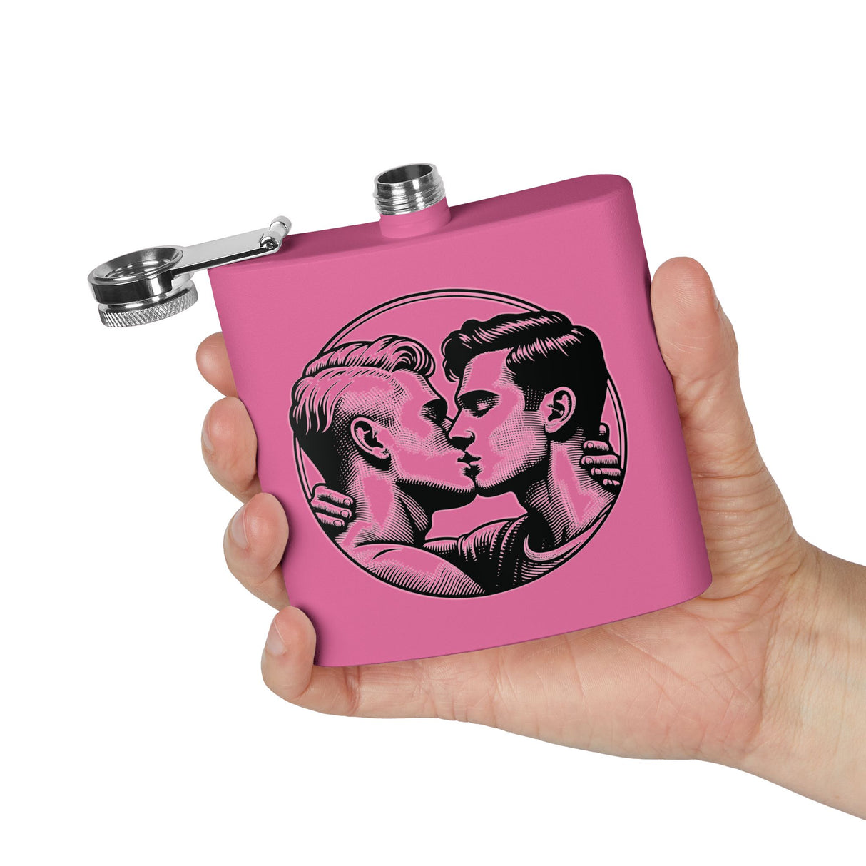 Close Enough to Breathe Elegant Stainless Steel Flask