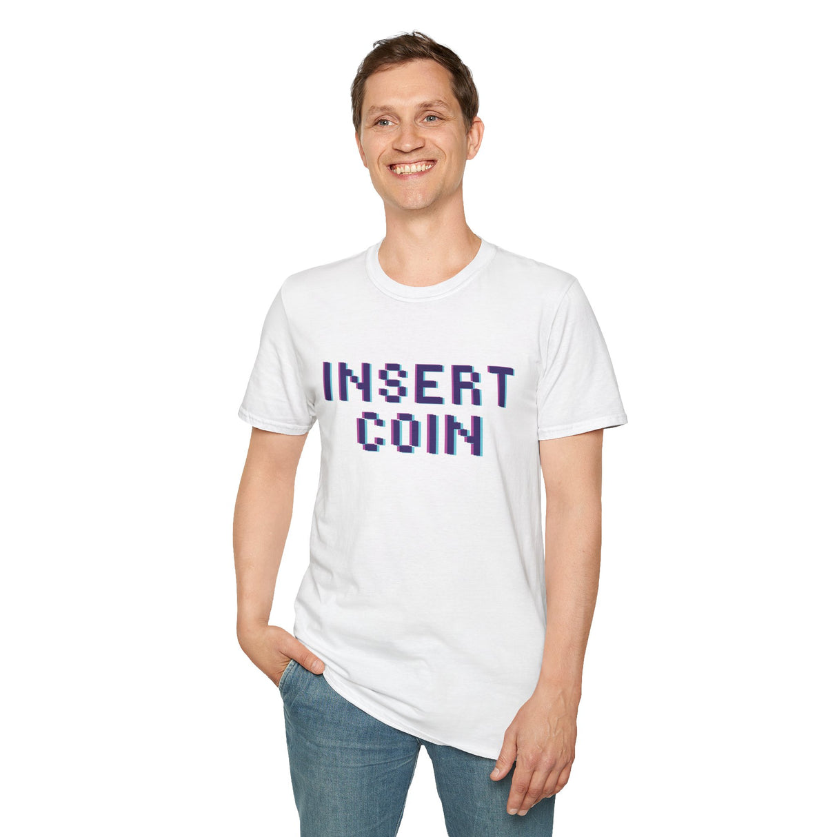 Insert Coin Unisex Softstyle T-Shirt - Casual Comfort Tee for Everyday Wear