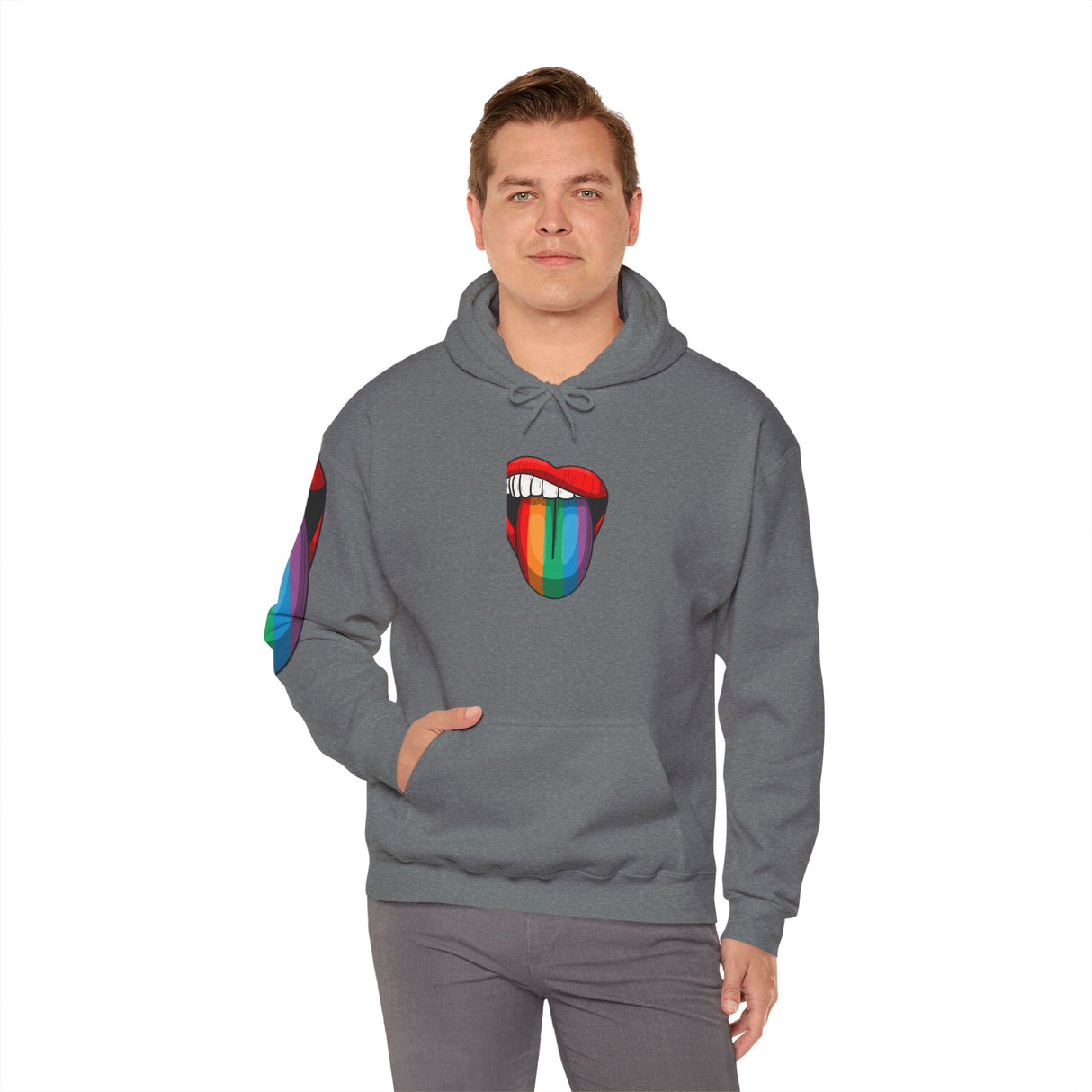 Rainbow Lick Cozy Pullover Hoodie