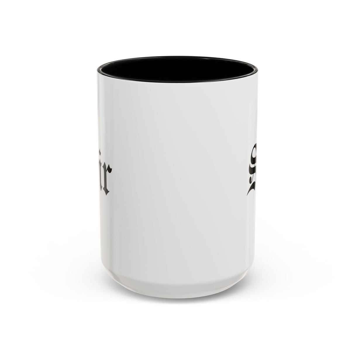 Sir Accent Coffee Mug - Black Handle, 11oz & 15oz Options