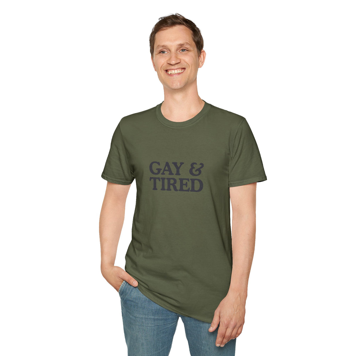 Gay & Tired Softstyle T-Shirt - Casual Comfort Tee for Everyday Wear