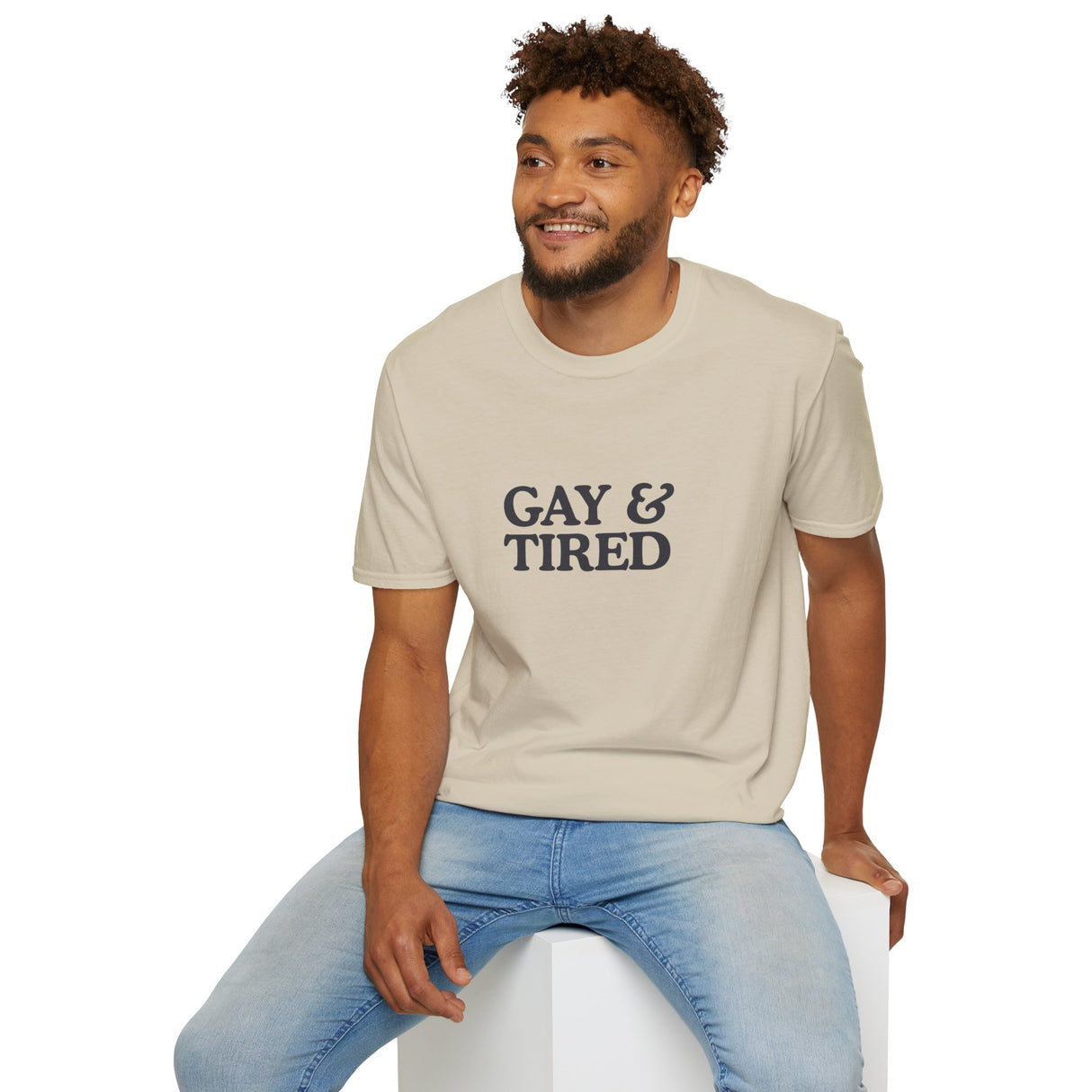 Gay & Tired Softstyle T-Shirt - Casual Comfort Tee for Everyday Wear