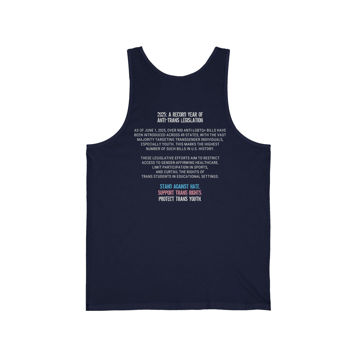 2025 Protect Trans Youth Lightweight Tank – Stay Cool, Stay Loud