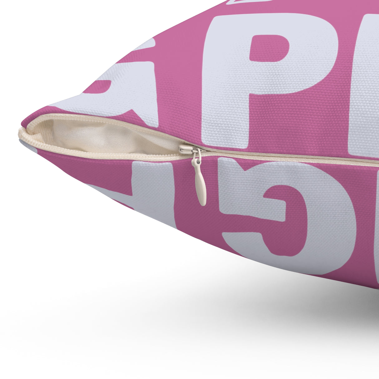 Pig White Spun Polyester Square Pillow - Modern Decor for Stylish Spaces