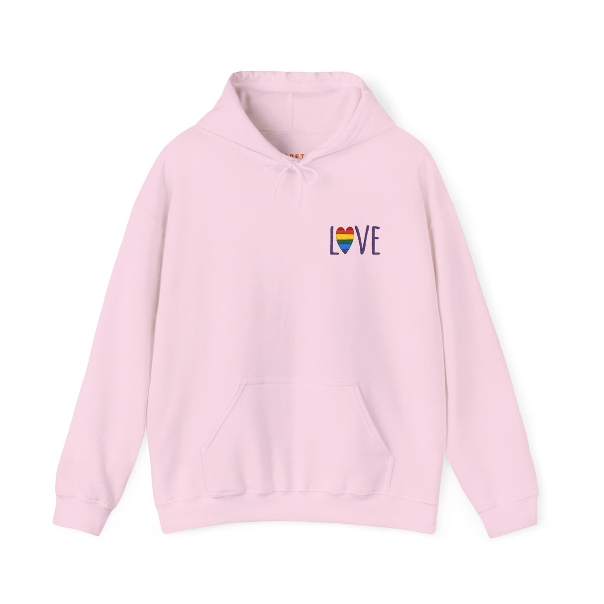 LOVE Rainbow Embroidered Hoodie