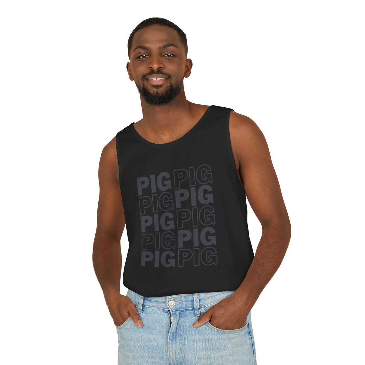 Pig Pattern Tank Top