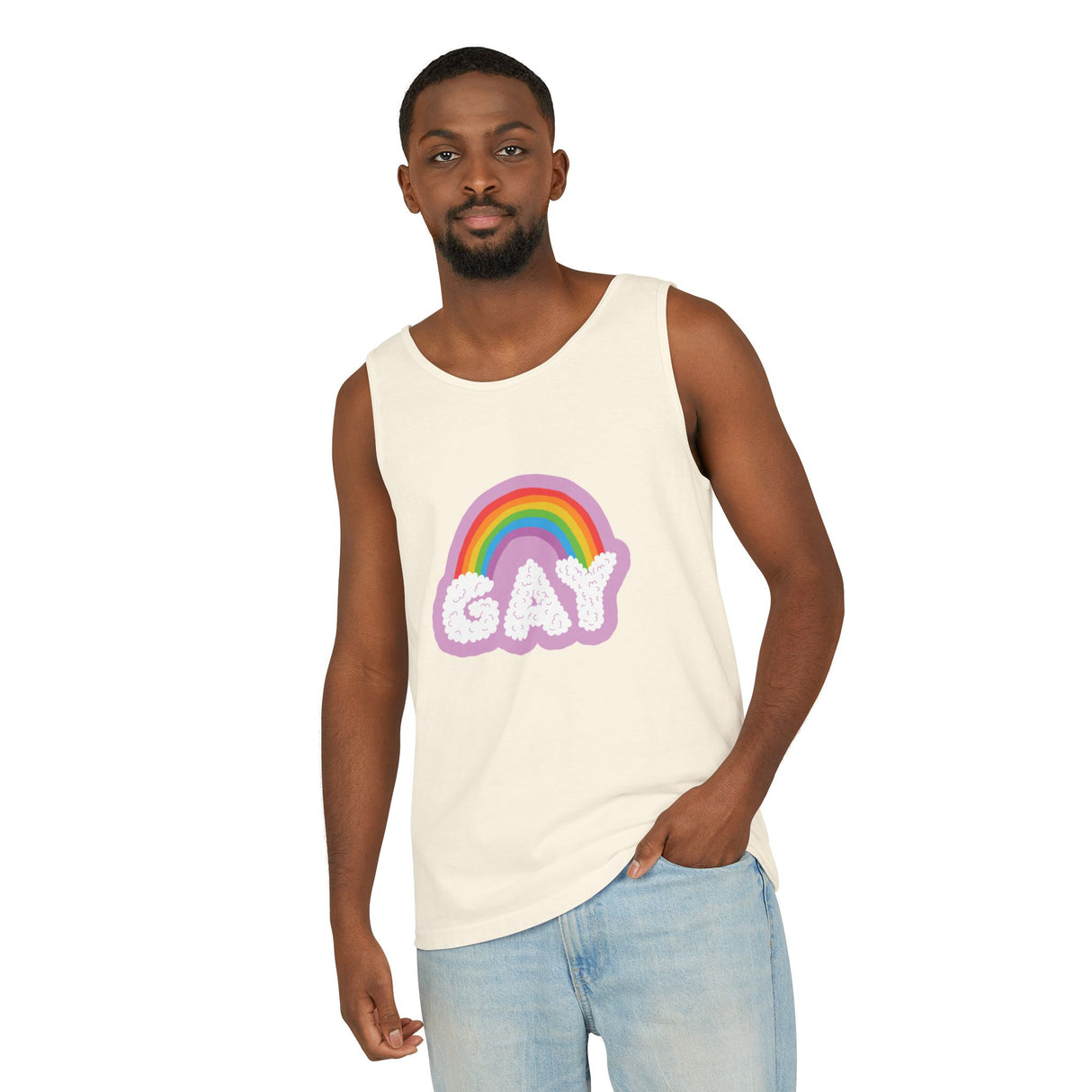 Gay Cloud Tank Top – Chill, Sunny, and Very Out