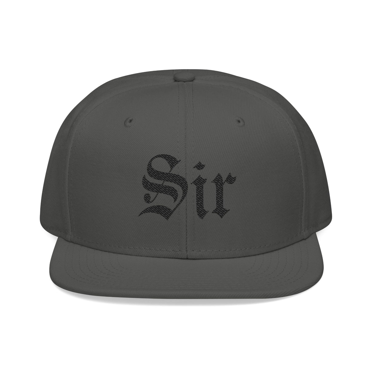 Sir Embroidered Snapback Hat