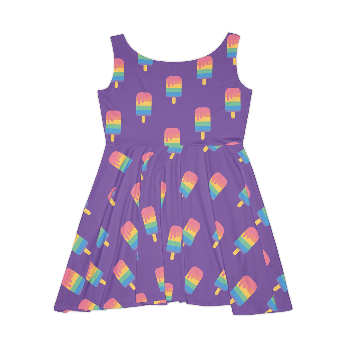 Copy of Melting Point Skater Dress, Summer Vibes Dress, Casual Party Dress, Cute Ice Cream Dress, Vacation Outfit