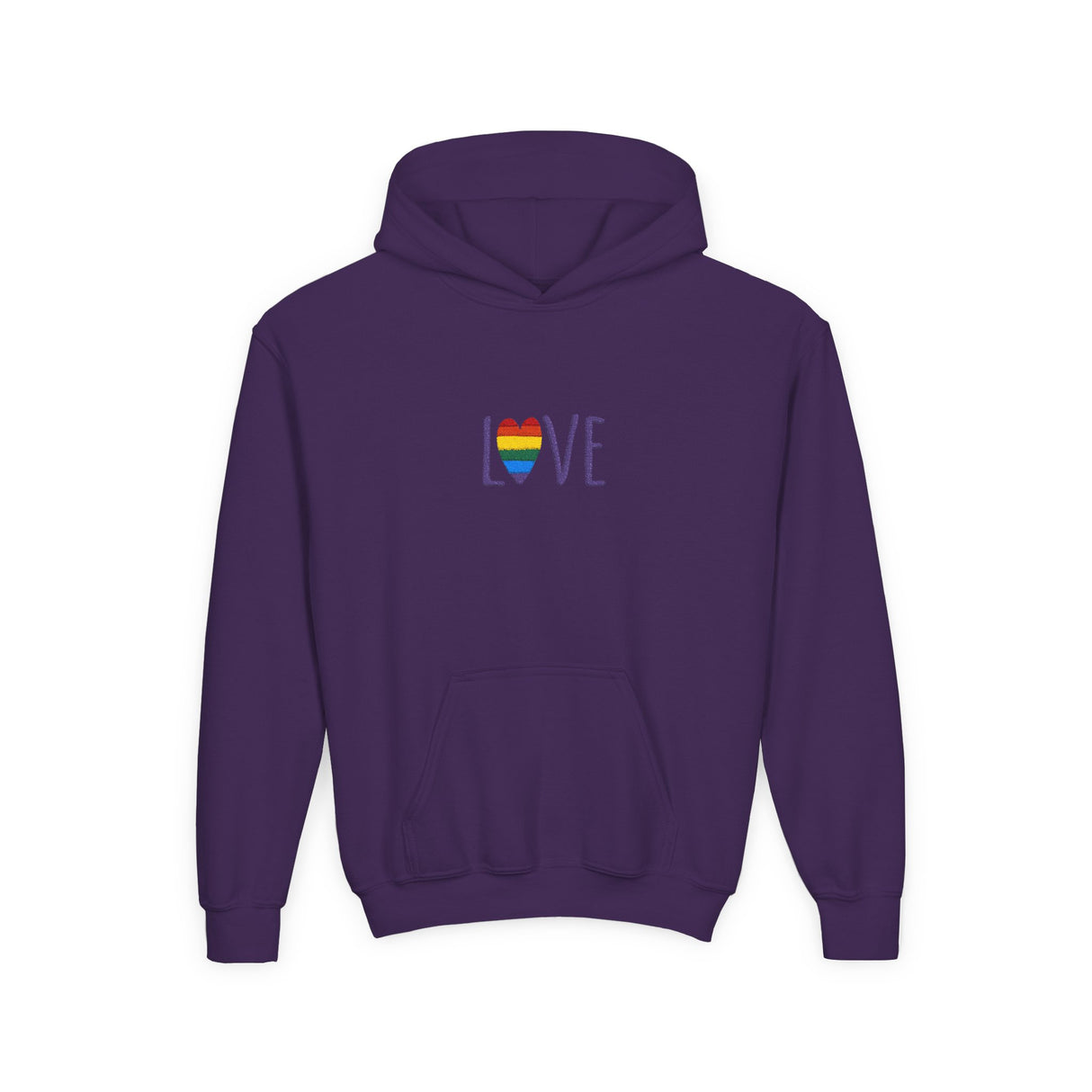LOVE Rainbow Hoodie Youth Sizing